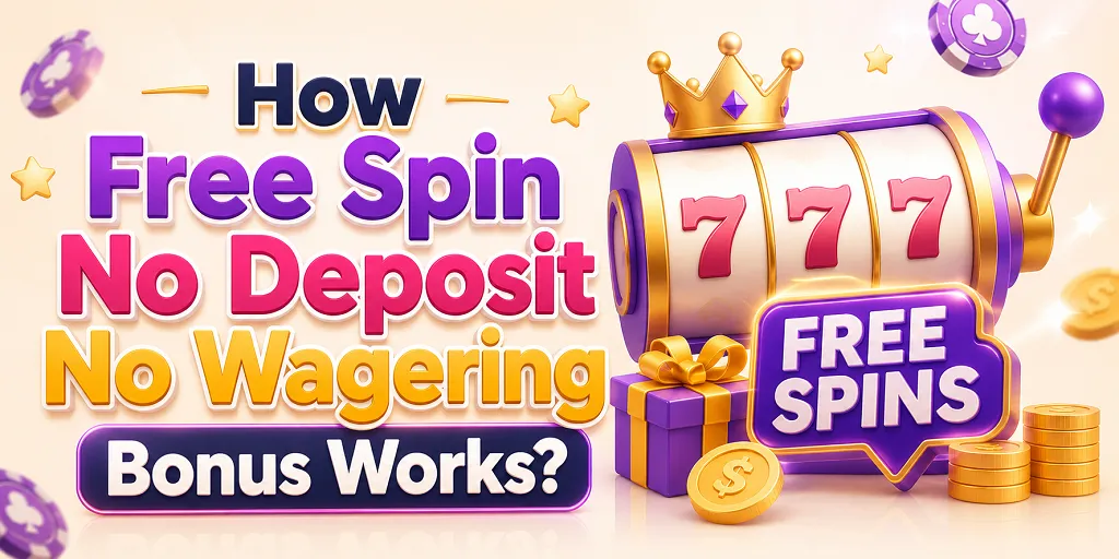 How Free Spin No Deposit No Wagering Bonus Works