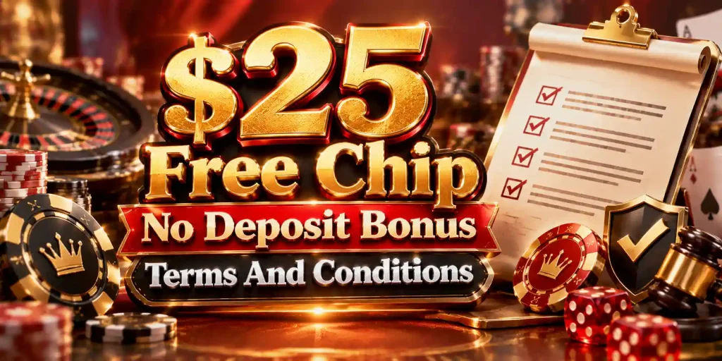 $25 Free Chip No Deposit Bonus Terms And Conditions
