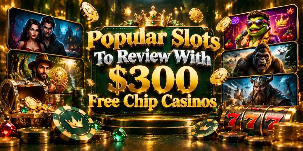 Popular Slots To Review With $300 Free Chip Casinos